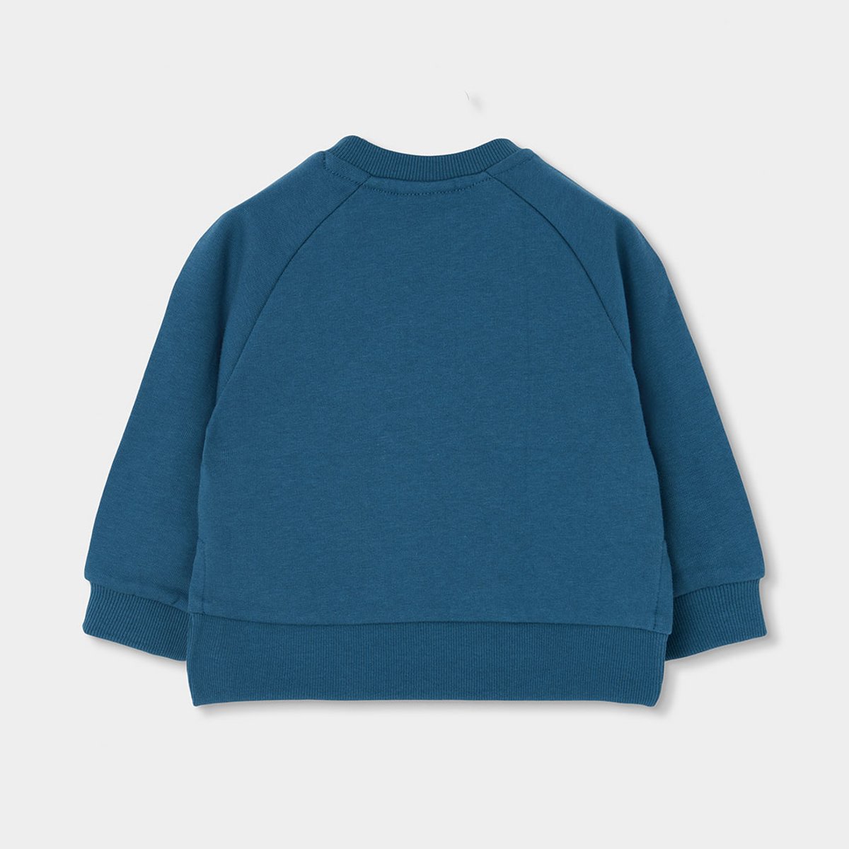 Sweat-shirt fille en molleton imprimé fleurs noir, BOBOLI