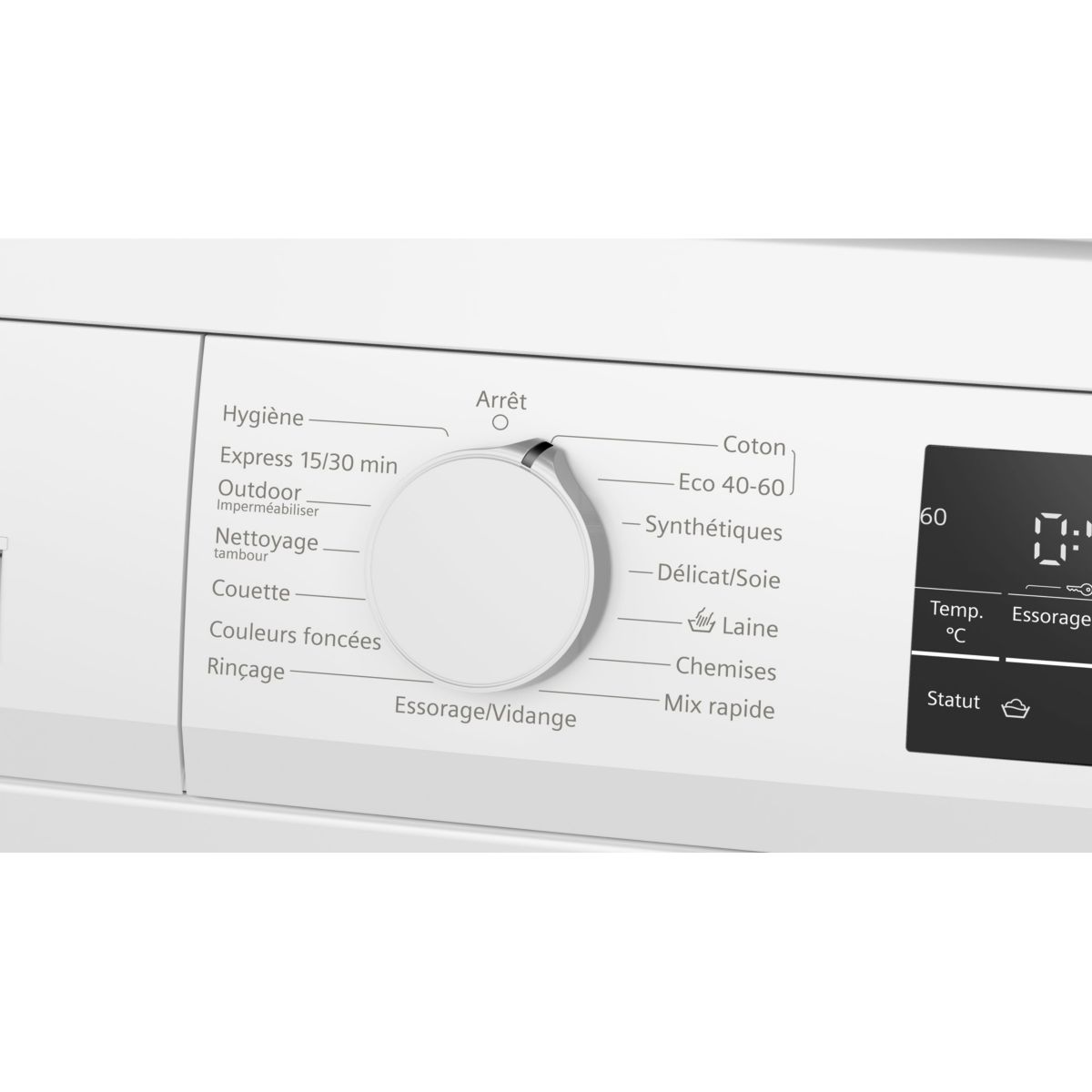 Lave linge hublot WU14UT60FR - 9 kg - 1400 tr/min - Classe A - Moteur induction couleur unique, SIEMENS
