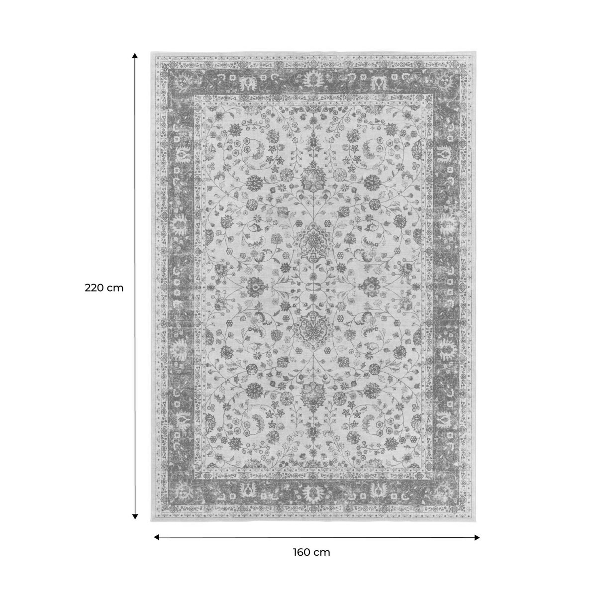 Tapis intérieur rectangulaire vintage IVO multicolore, SWEEEK