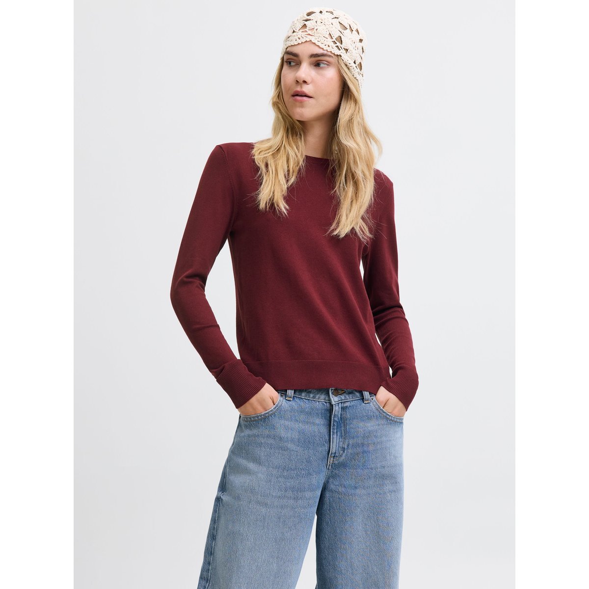 Pull En Maille cabernet 1, JJXX