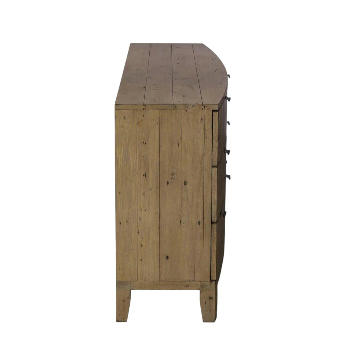 Commode 8 tiroirs en bois recyclé BELFAST bois naturel, PIER IMPORT