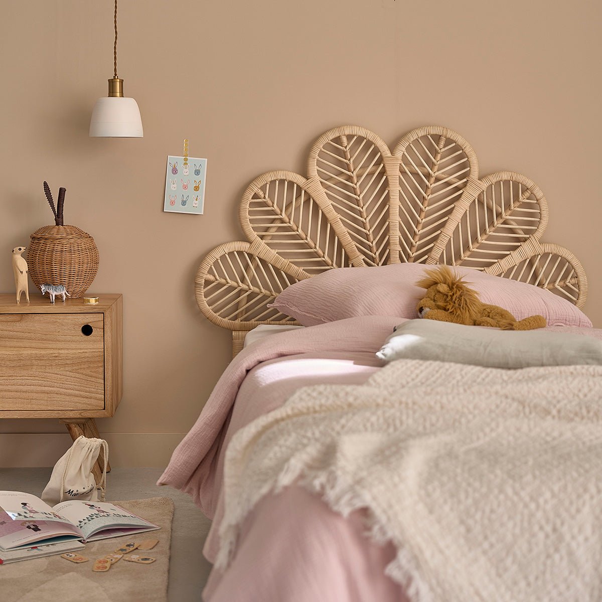 Tête de lit en rotin  COLETTE naturel, BERAH GETAH