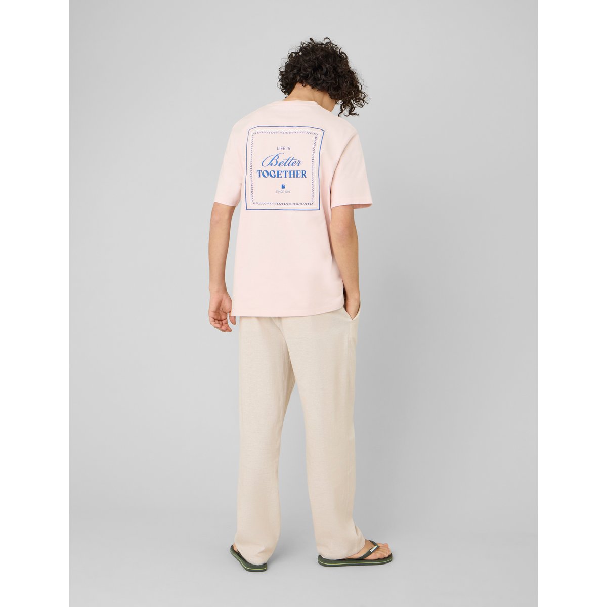 T-shirt animation devant/dos rose, BZB