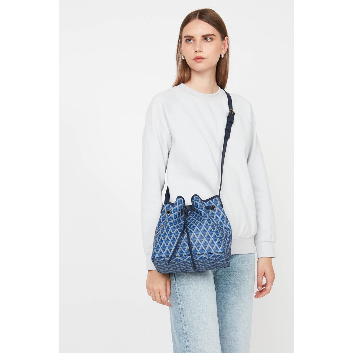 Sac bourse, Made in France IKON bleu électrique, LANCASTER