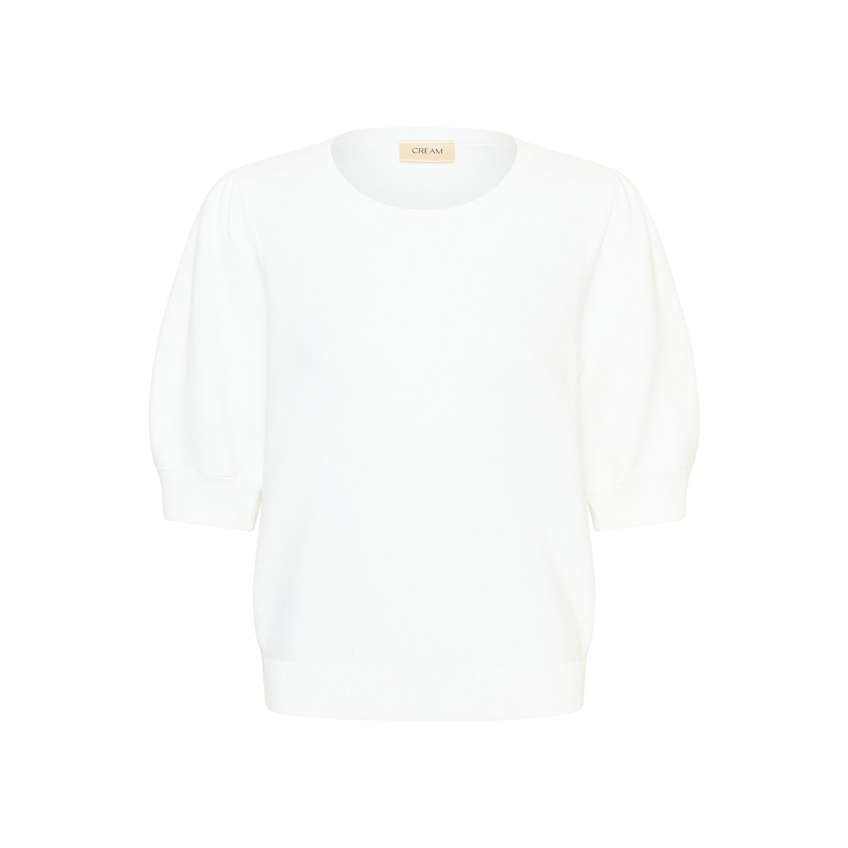 Pullover tricoté blanc snow white, CREAM