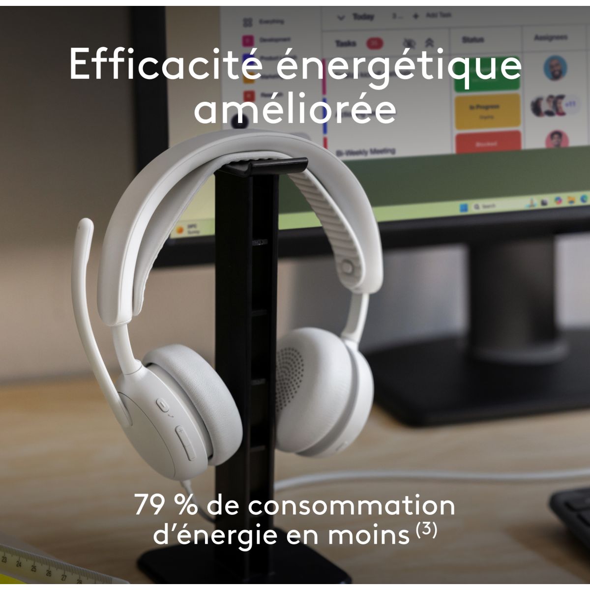 Micro-casque Zone Wired 2 OFF WHITE couleur unique, LOGITECH