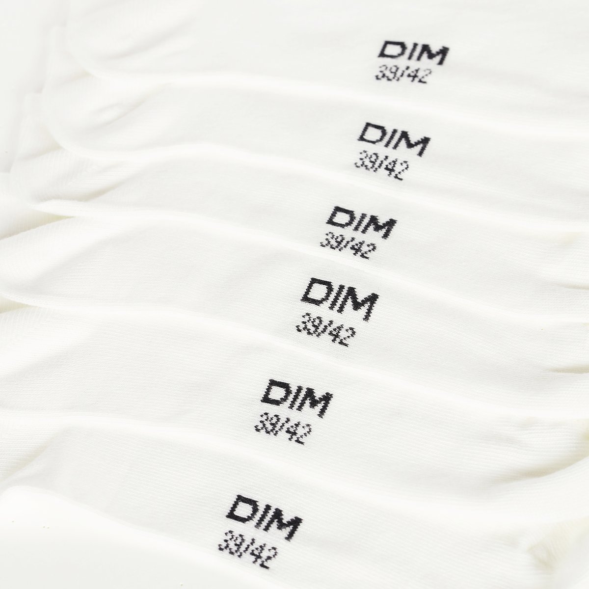 Lot de 3 paires de chaussettes Coton blanc, DIM