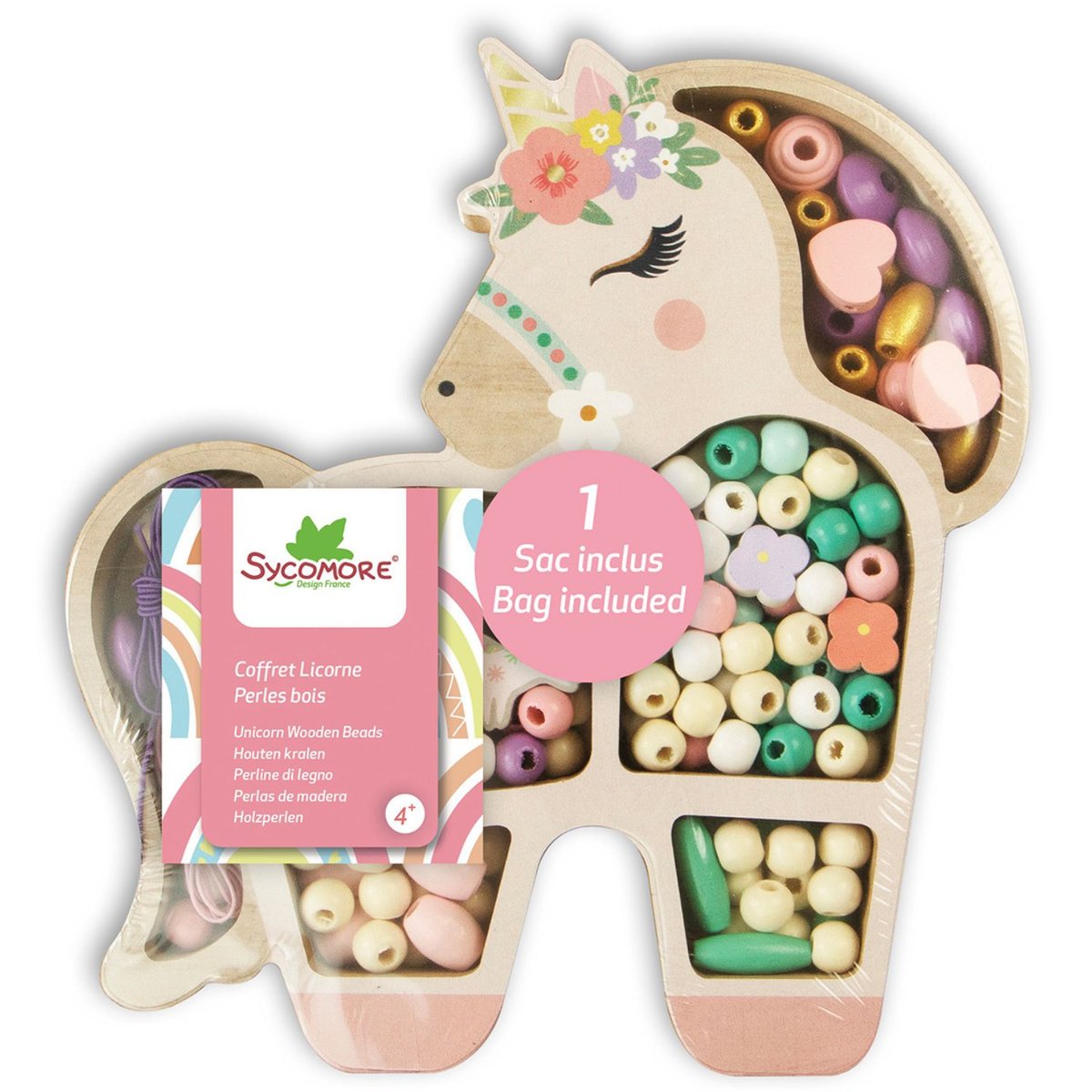 Coffret perles multicolore, SYCOMORE