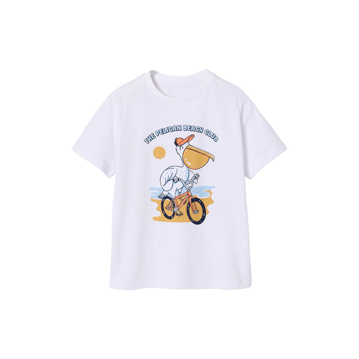 T-shirt manches courtes animaux blanc, VERTBAUDET