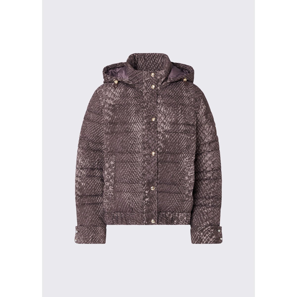 Blouson en nylon imprimé marron, LIU JO
