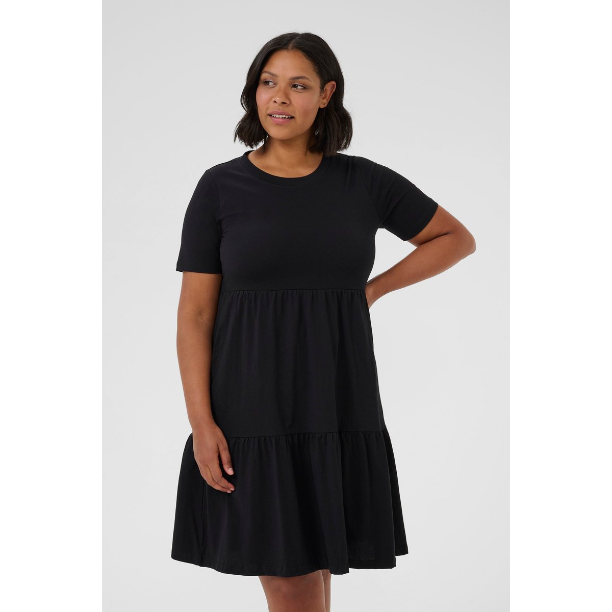 Robe noir black deep, KAFFE CURVE