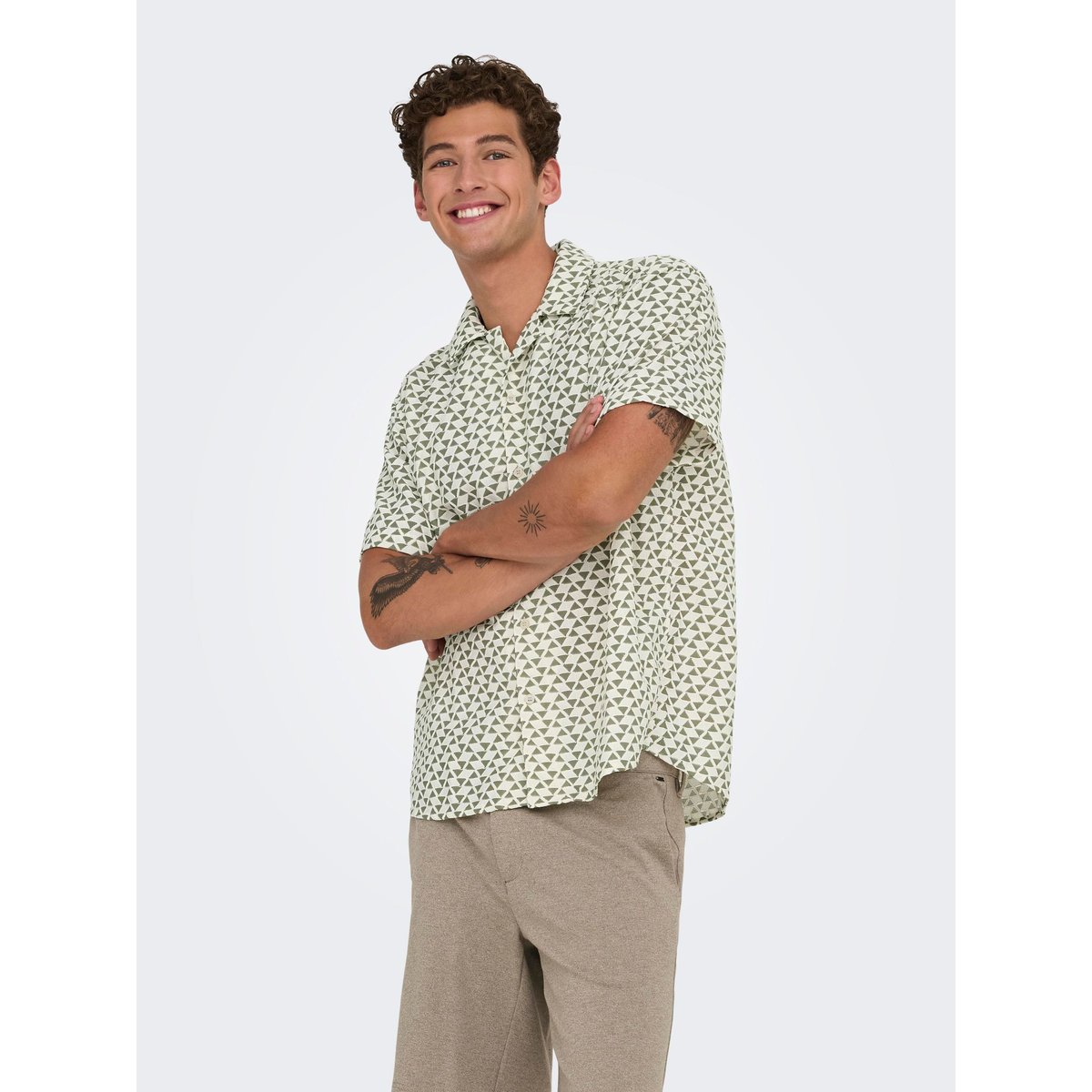 Chemise antique white, ONLY & SONS