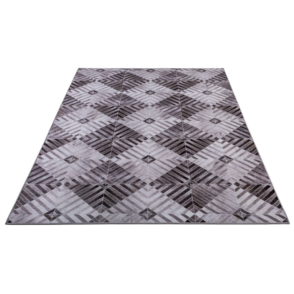 Tapis imprimé Serena, aspect cuir, plat beige, GINO FALCONE