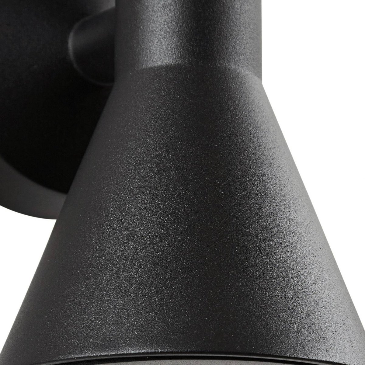 Applique extérieure en aluminium moderne noir, LUCANDE