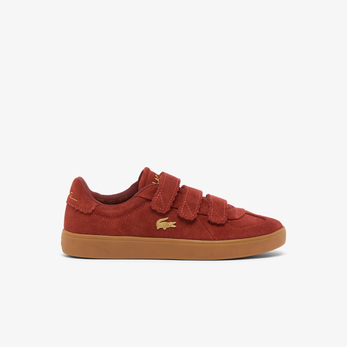 Sneakers Baseshot Pro Strap femme en suède marron-031, LACOSTE