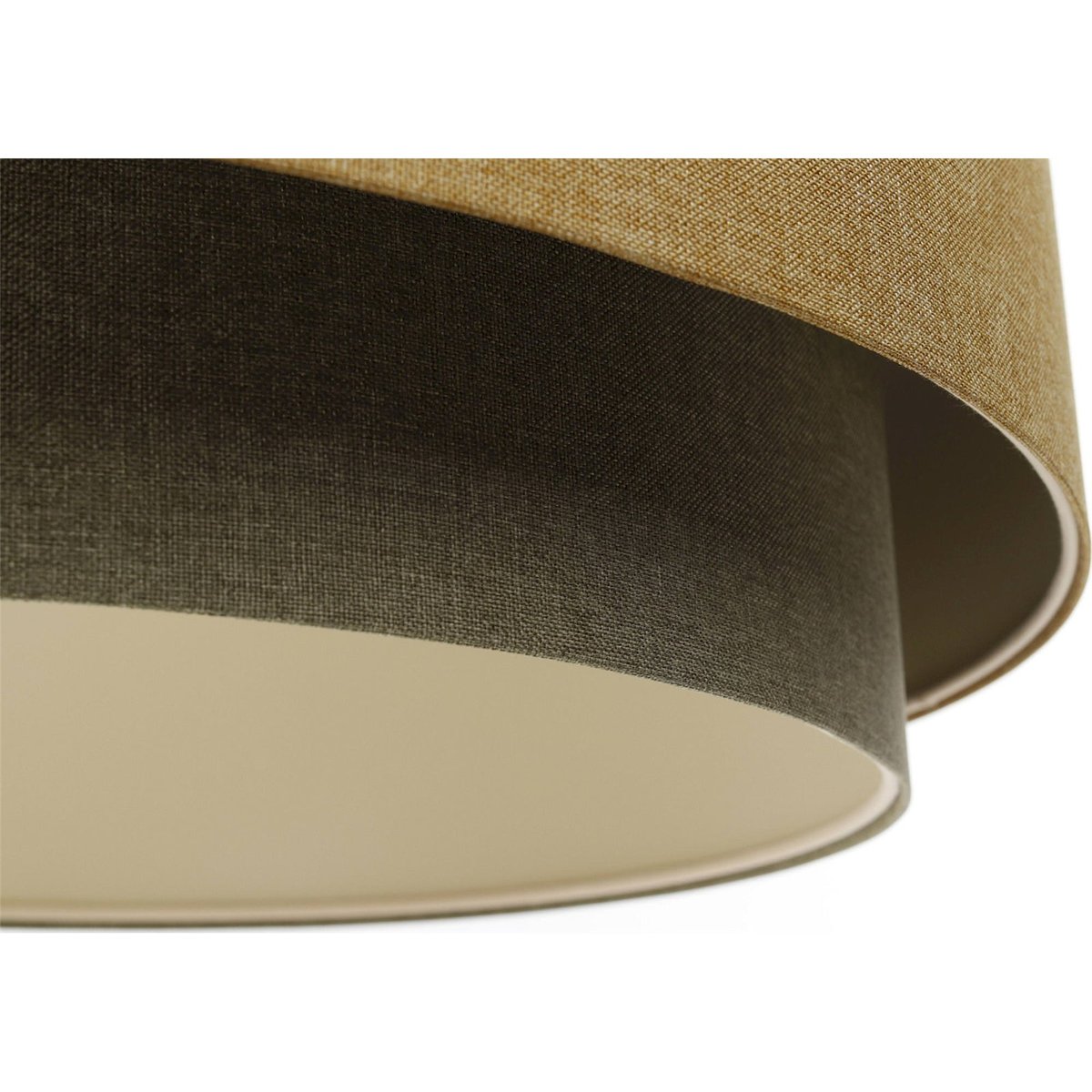Suspension en tissu rond Boho Elegant beige crème tissu structuré, BPS KONCEPT