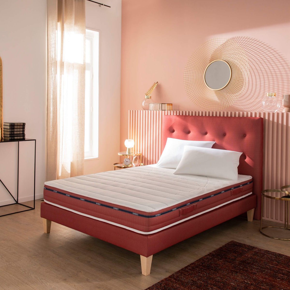 Matelas 100% latex Crépuscule 500 blanc, SOMEO