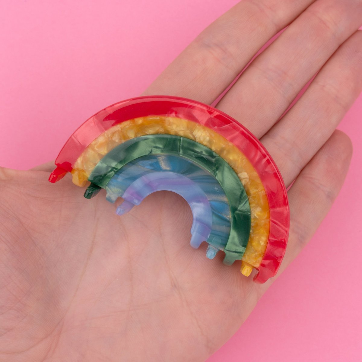 Pince à cheveux ARC-EN-CIEL multicolore, COUCOU SUZETTE