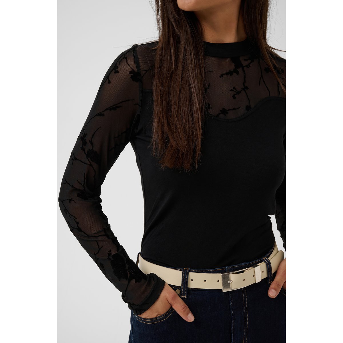 Blouse à manches longues noir black, CULTURE