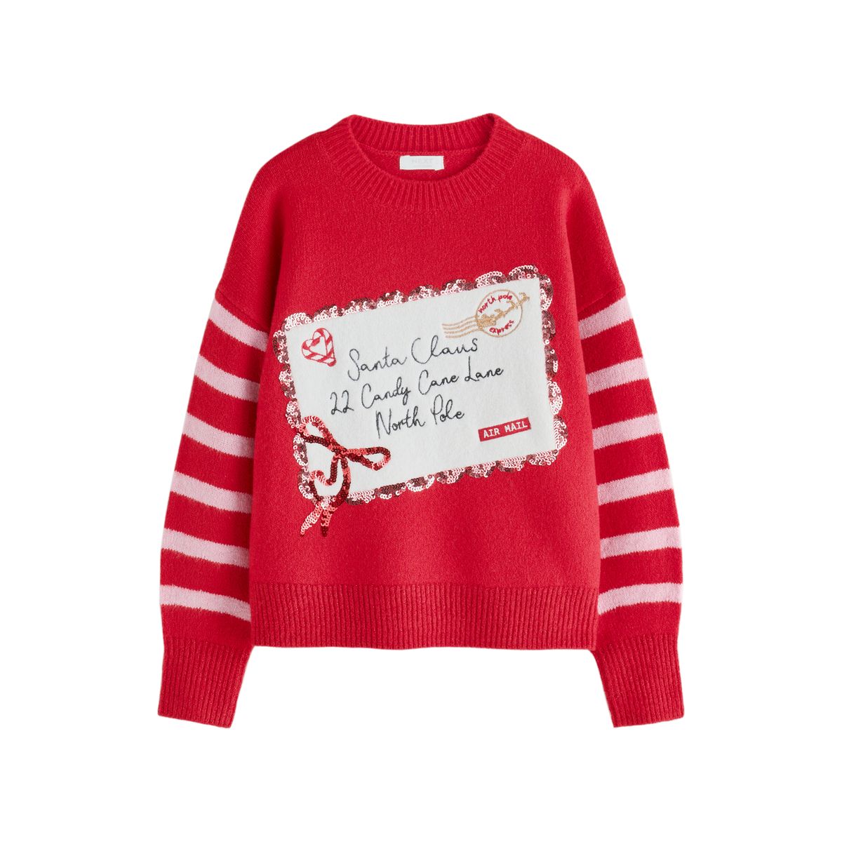Pull de noël rouge, NEXT