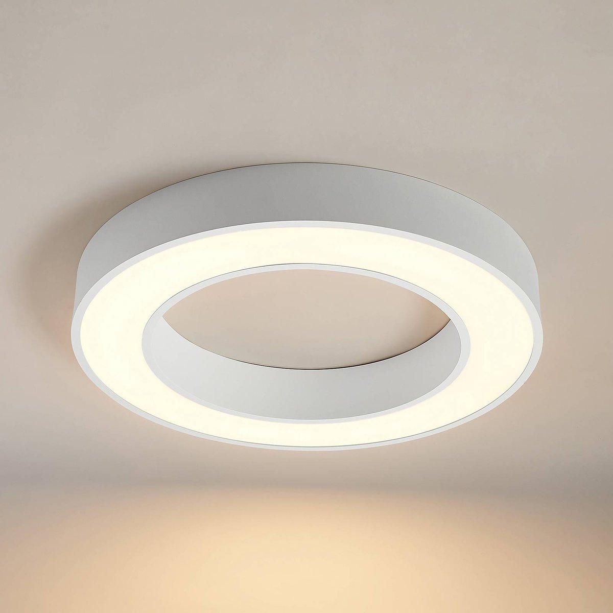 Plafonnier en aluminium moderneLED, Sharelyn blanc, ARCCHIO