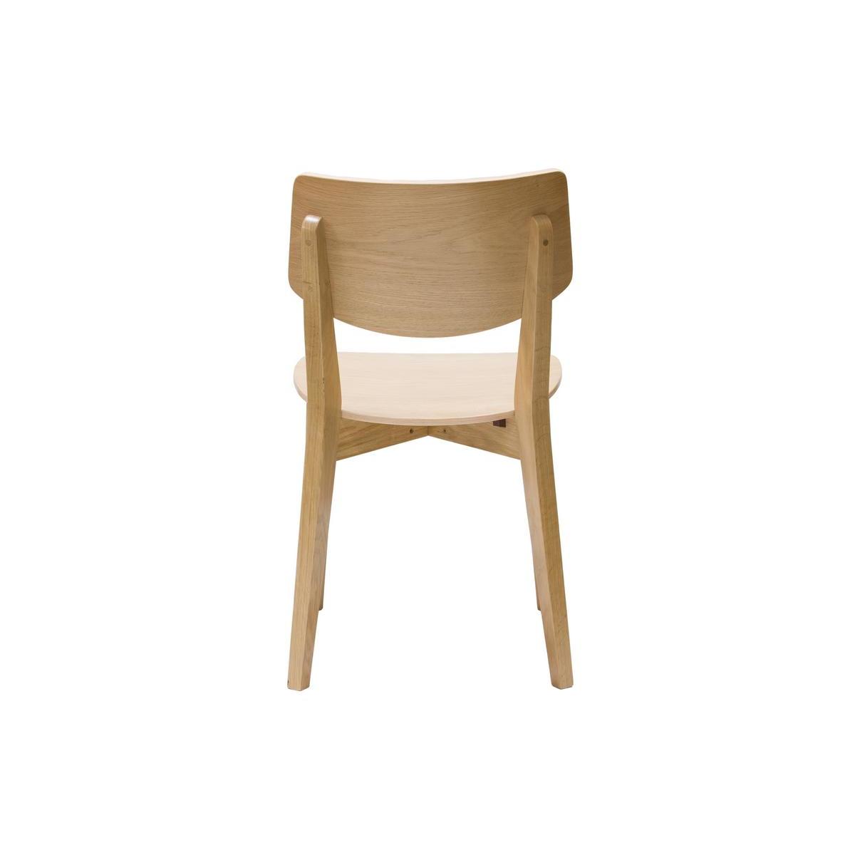 Chaises vintage en bois clair chêne (lot de 2) AVEA chêne clair, MILIBOO