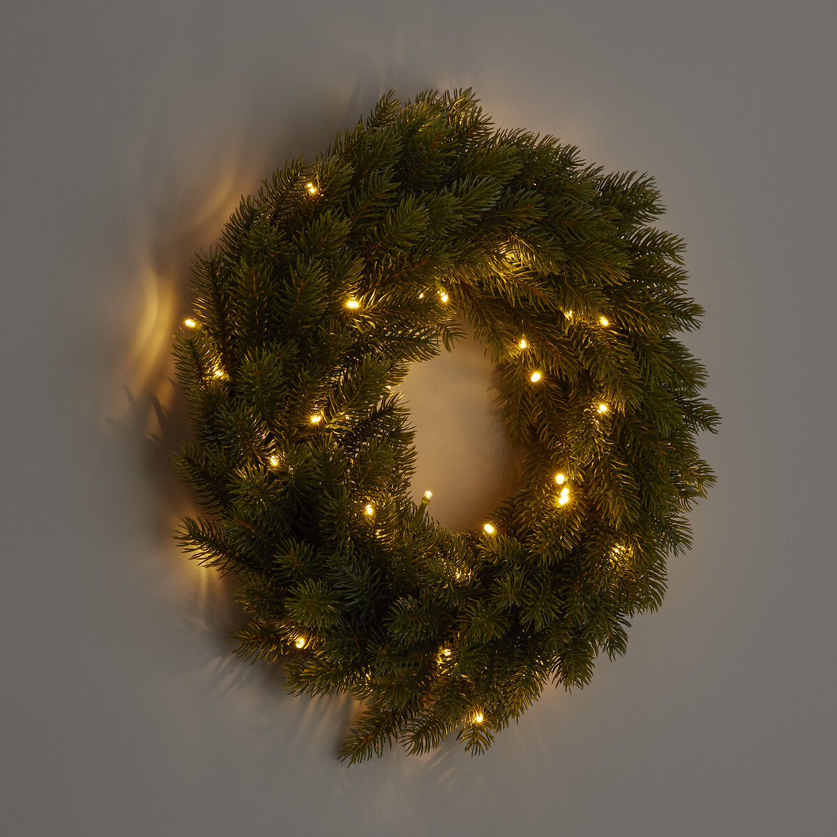 Couronne de Noël LED, Caspar vert, LA REDOUTE INTERIEURS