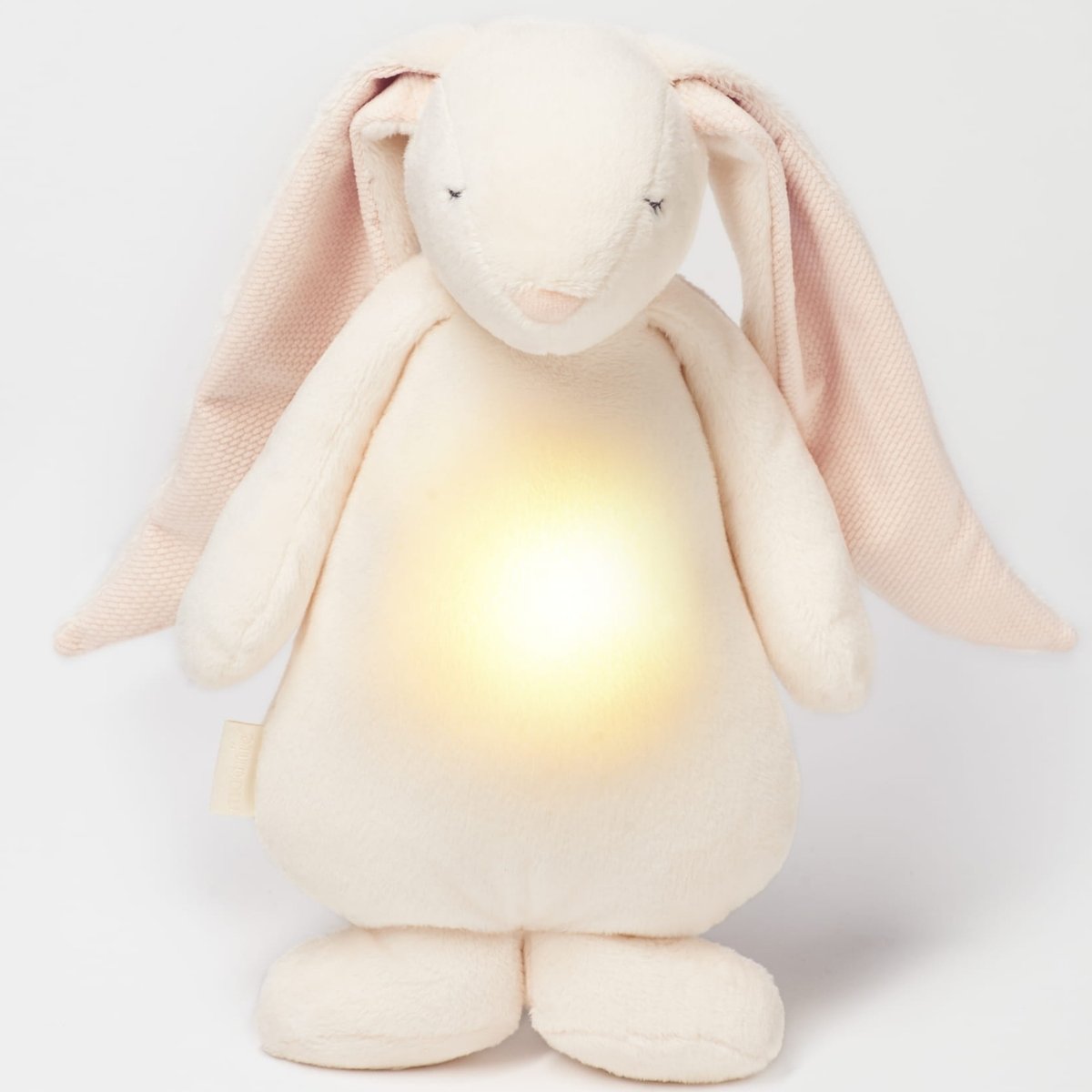 Peluche veilleuse lapin magique ecru, rose, MOONIE