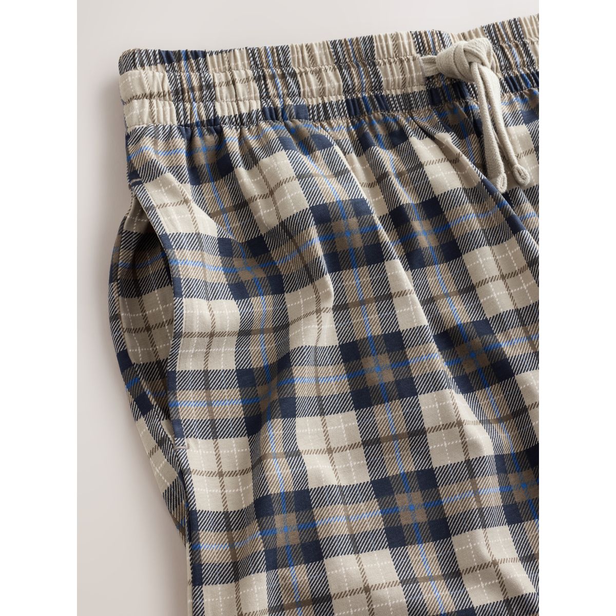 Pyjama en jersey à carreaux, lot de 3 bleu/vert/brun rouille, NEXT