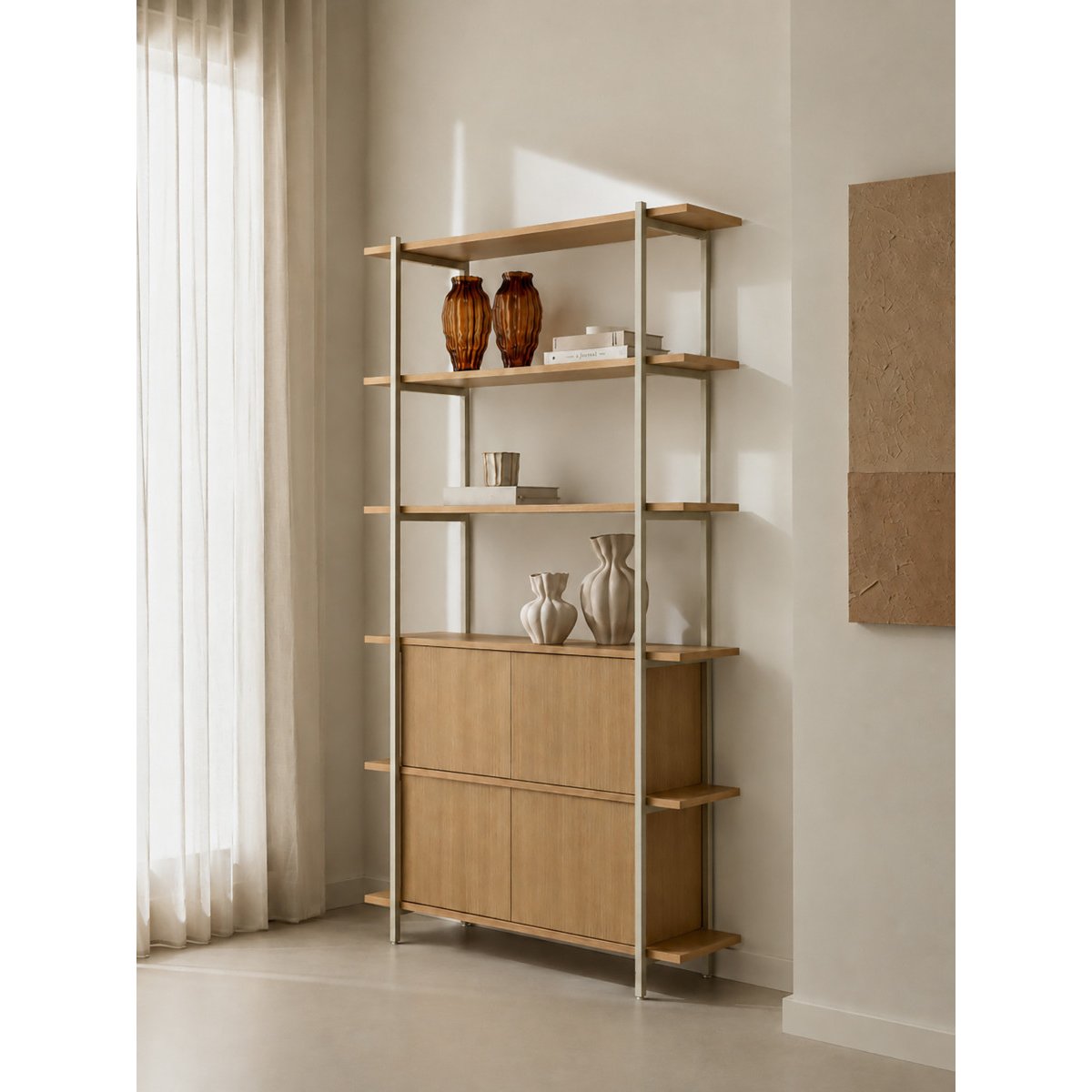 Étagère Mélamine - DAREL beige clair, KENAY