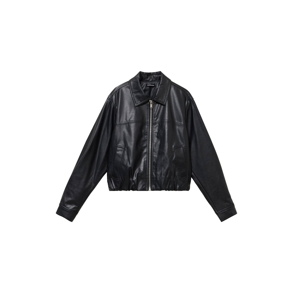 Veste effet boule manches longues noir, CACHE CACHE
