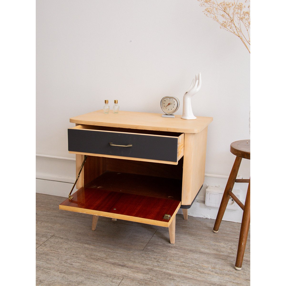 Table de chevet en bois Maïa N°116 - Bon état bois, DEBONGOUT