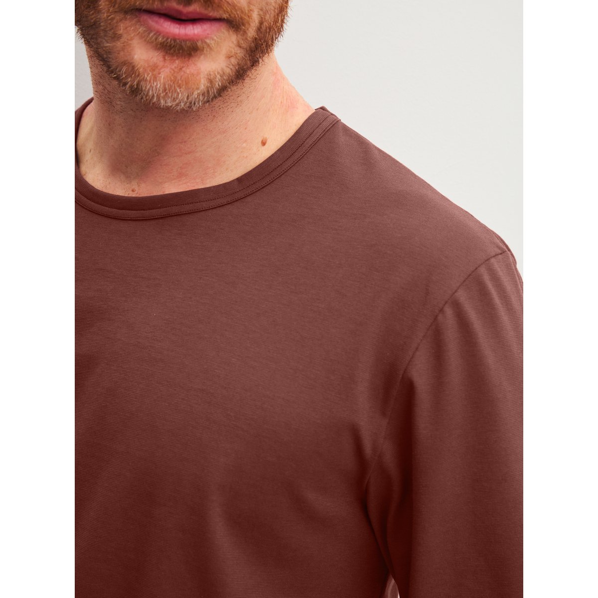 manches longues Coton RELAX ESSENTIALS brick red, CALIDA