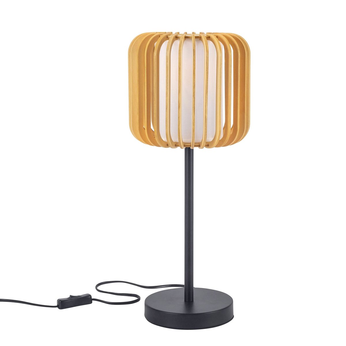 Lampe design en bois scandinave, VIVA marron, BOITE A DESIGN