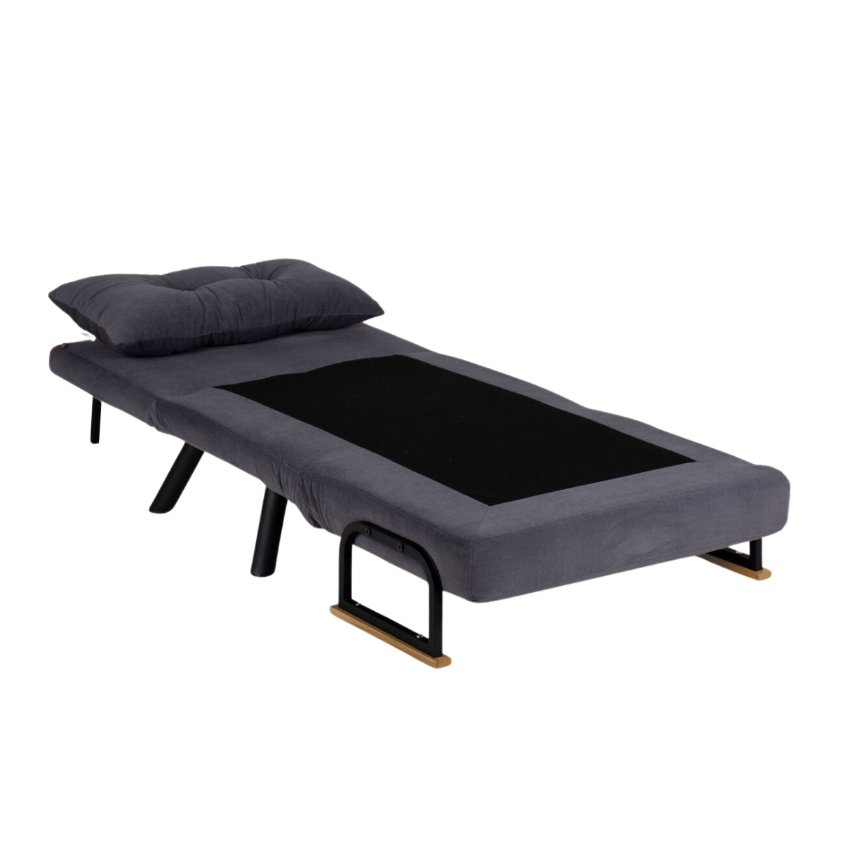 Fauteuil convertible en tissu - SANDO gris, CALICOSY