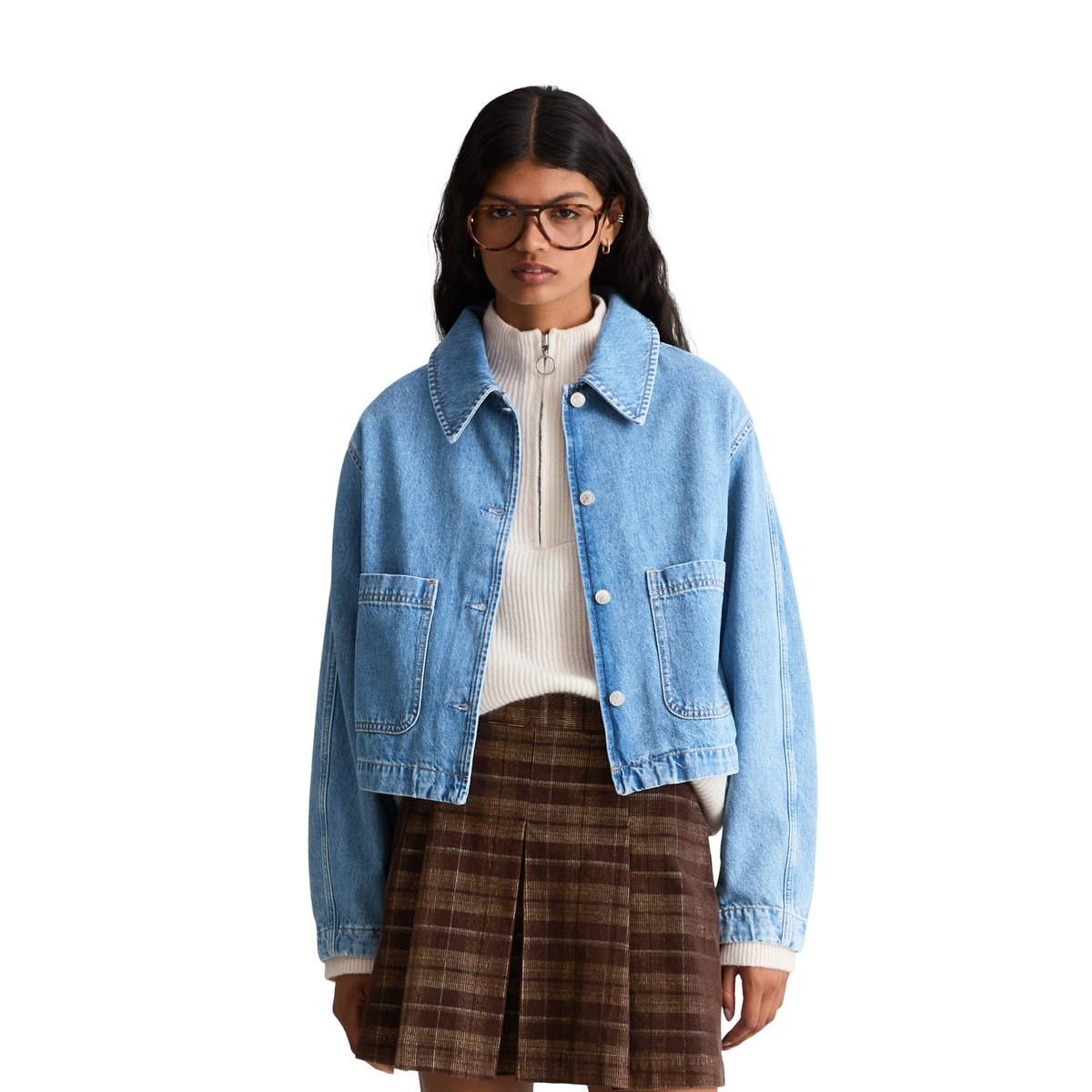 Veste en jean décontractée en pur coton biologique bleu, MARC O’POLO DENIM