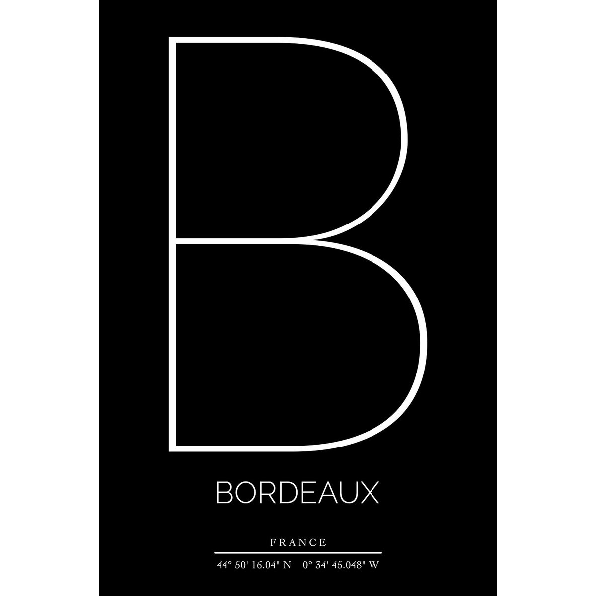 Tableau Bordeaux tableau alu dibond, HEXOA