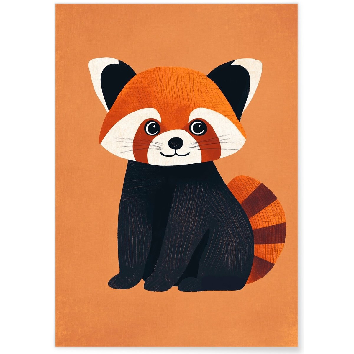 Affiche Panda roux blanc, L'AFFICHERIE
