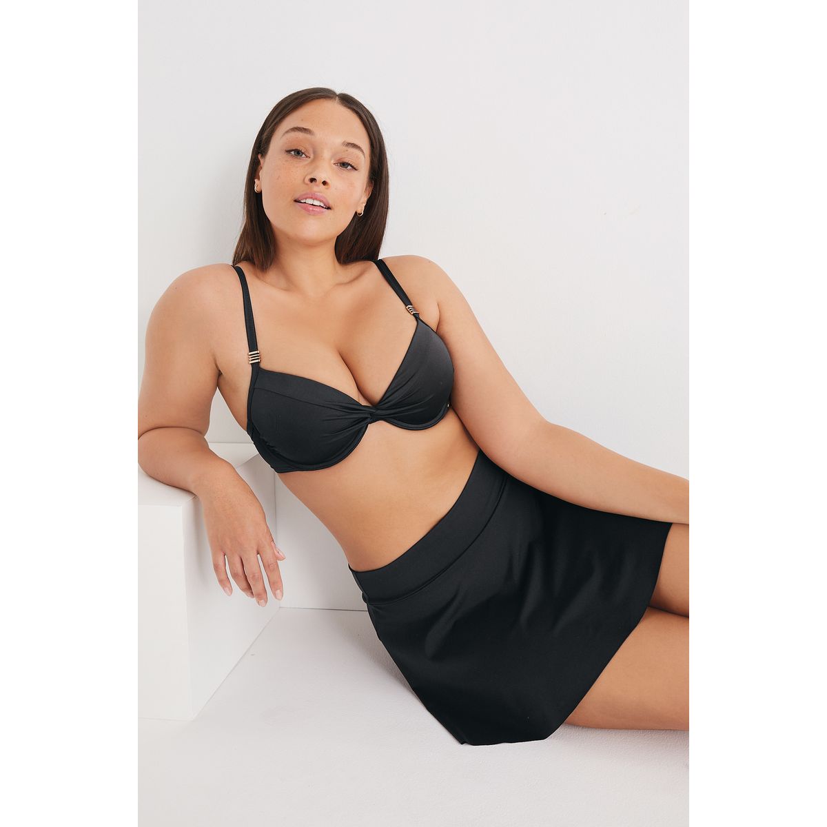 Slip De Bain Style Jupe noir, NEXT