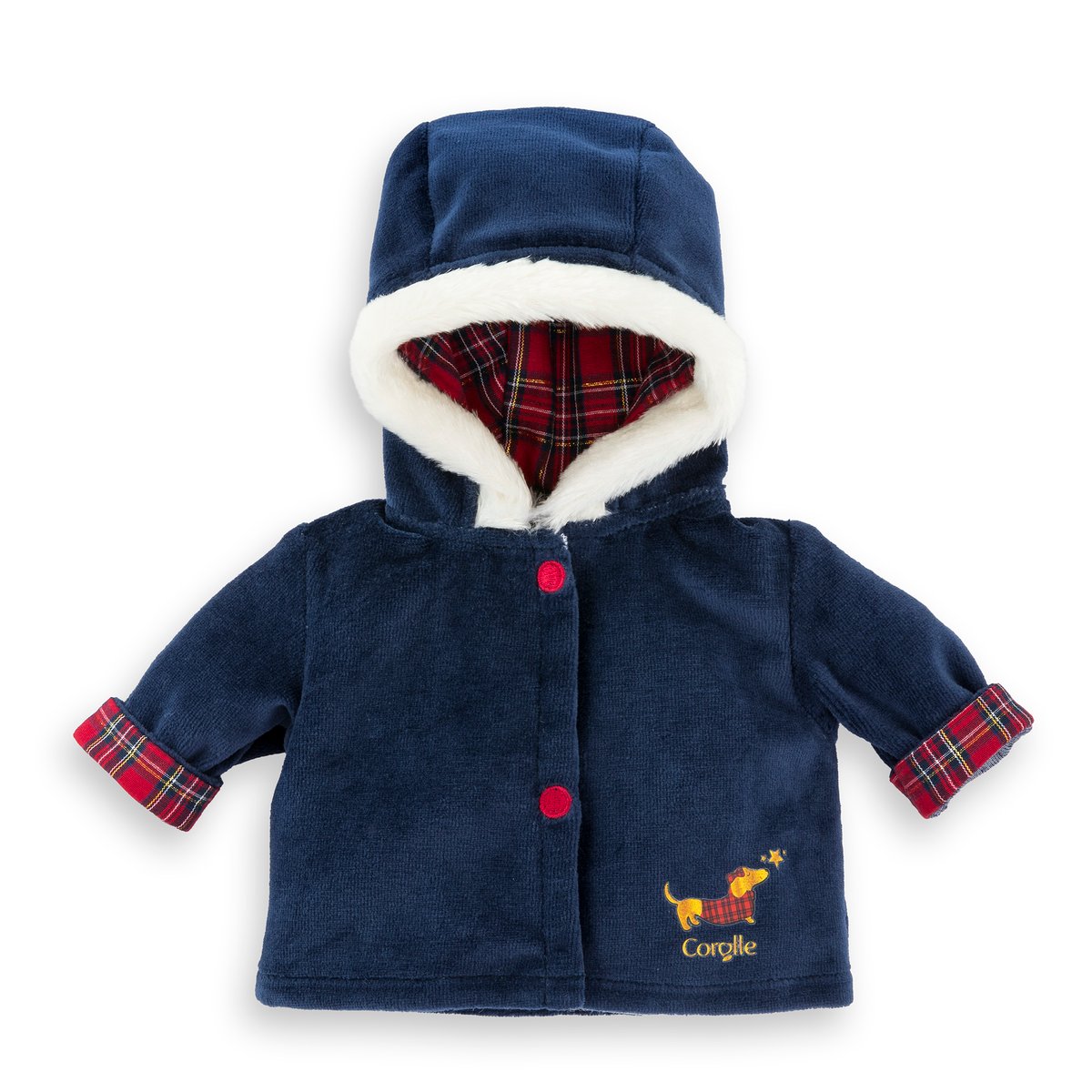 Manteau Corolle en Fêtes pour poupon 30 cm couleur unique, COROLLE