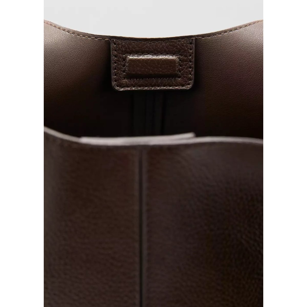 Grand sac cabas chocolat, MANGO