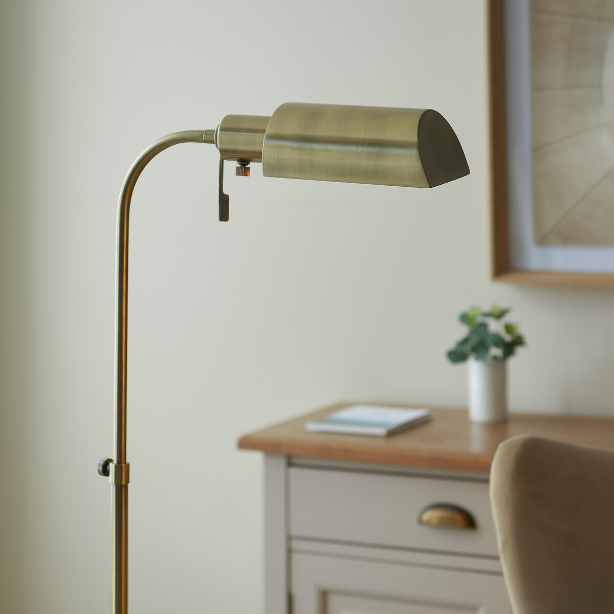 Percy Reading Floor Light aged brass, ÉDITÉ