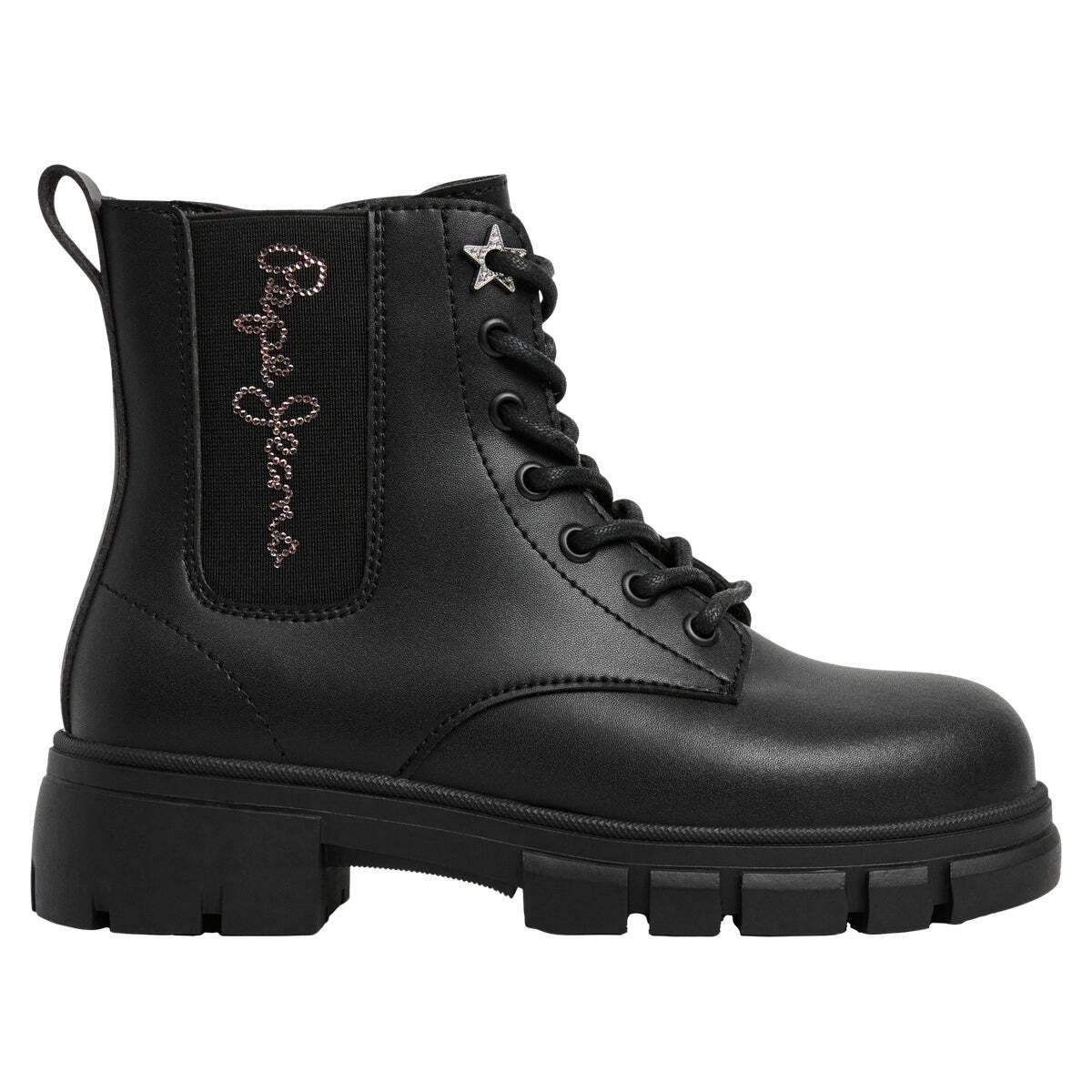Bottes Avec Logo En Strass noir, PEPE JEANS