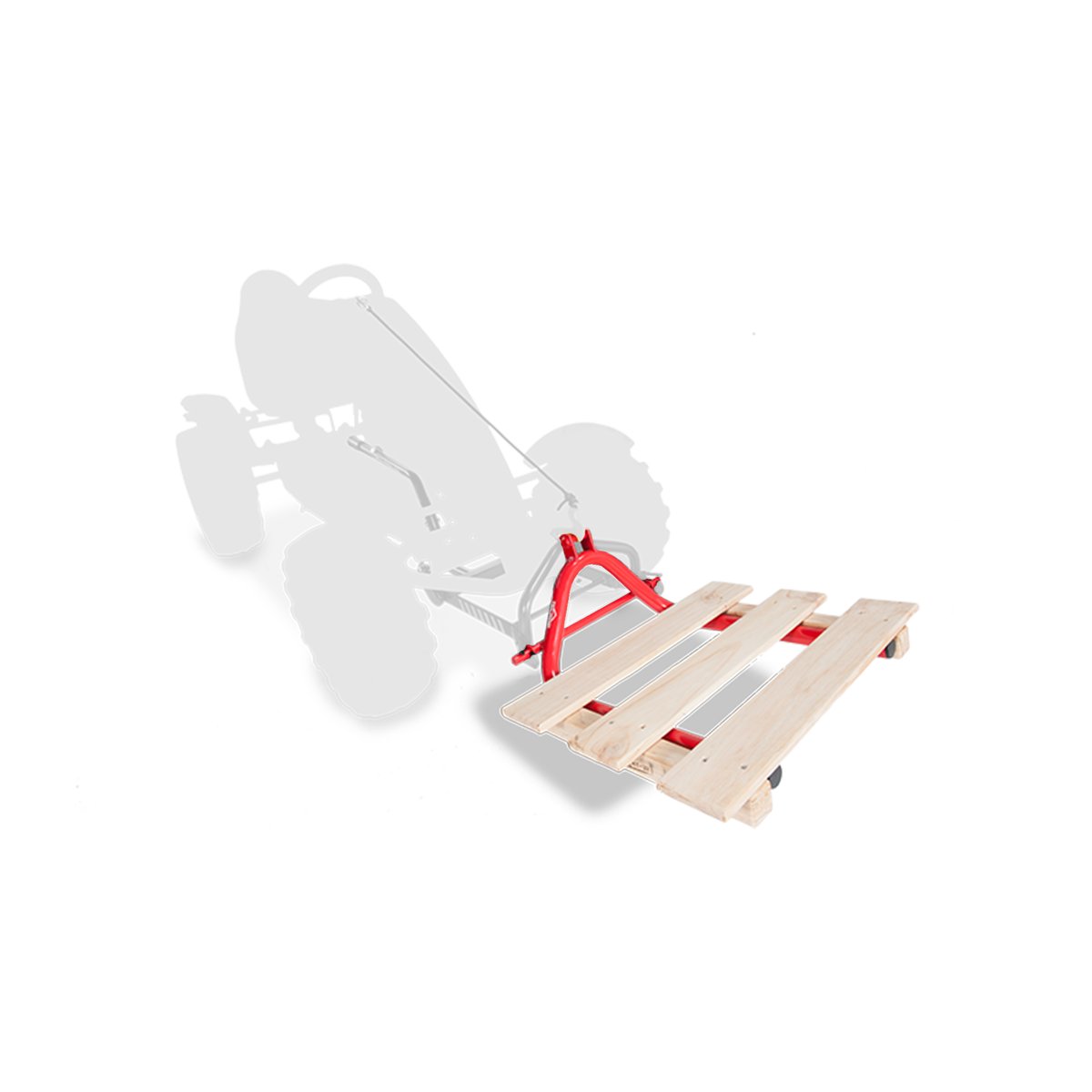 Système de levage arrière pour kart à pédale XL ou XXL BFR rouge, BERG TOYS