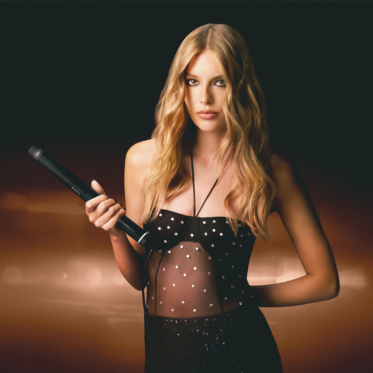 Boucleur Chronos Curve Conical Wand noir, GHD