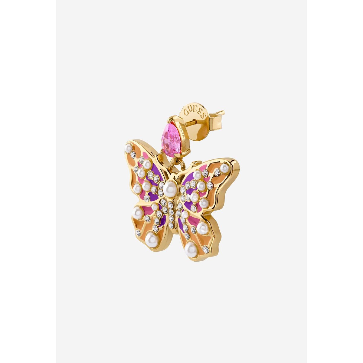 Boucles D'oreilles Borboleta or multi, GUESS