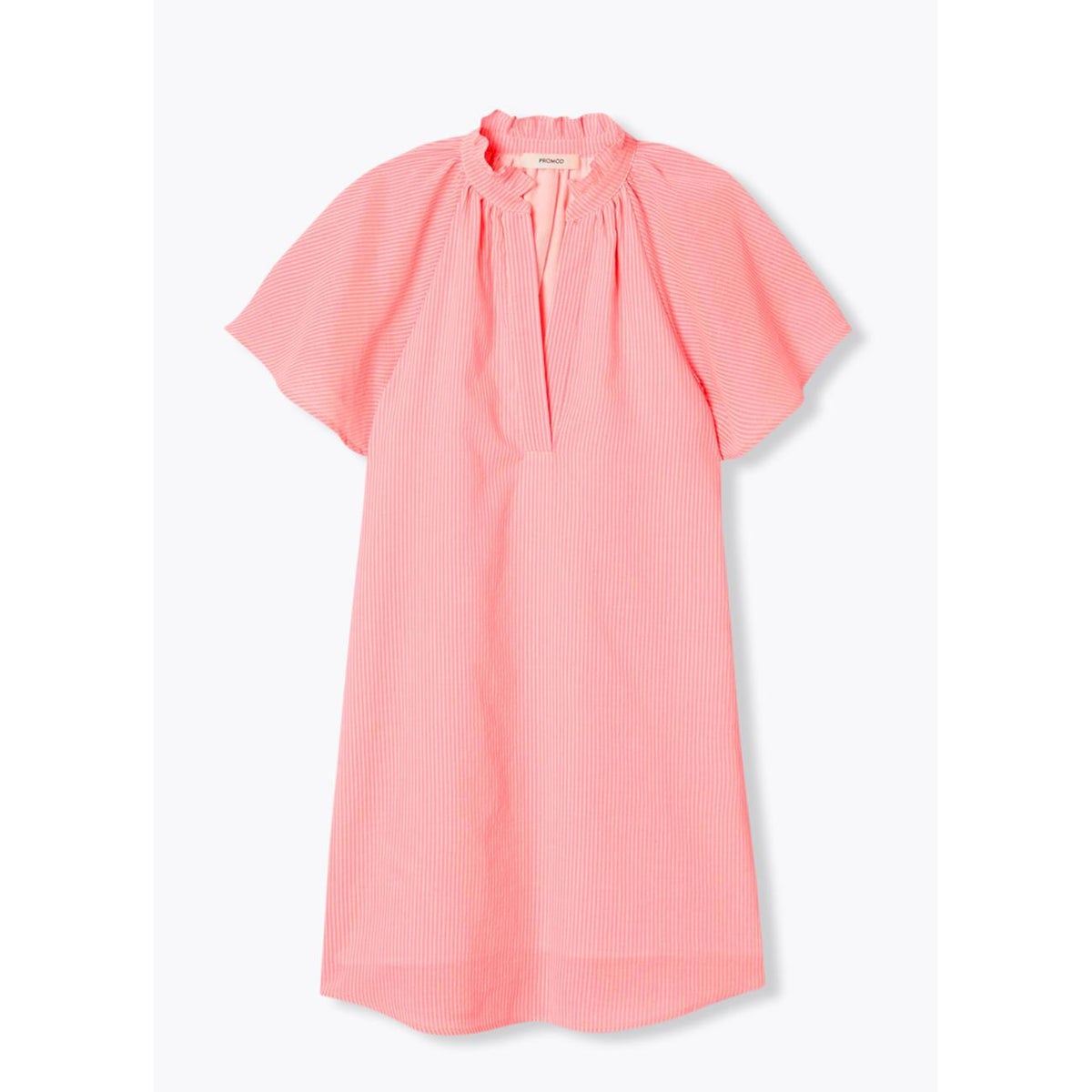 Robe courte rayée rayé rose, PROMOD