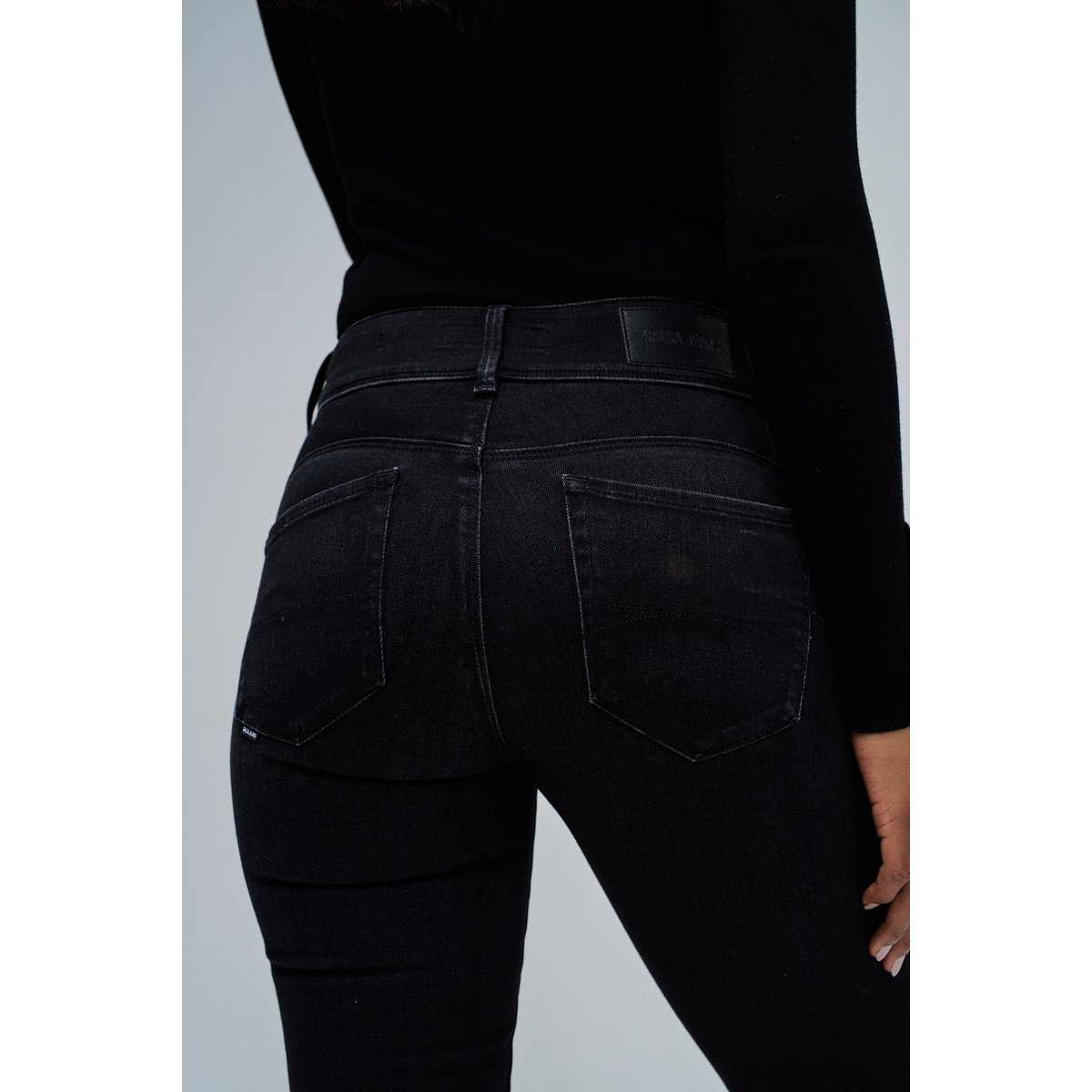 JEAN SECRET PUSH IN BOOTCUT noir, SALSA JEANS