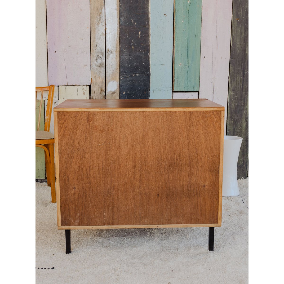 Buffet en teck Gustave N°1607 - Bon état bois foncé, DEBONGOUT