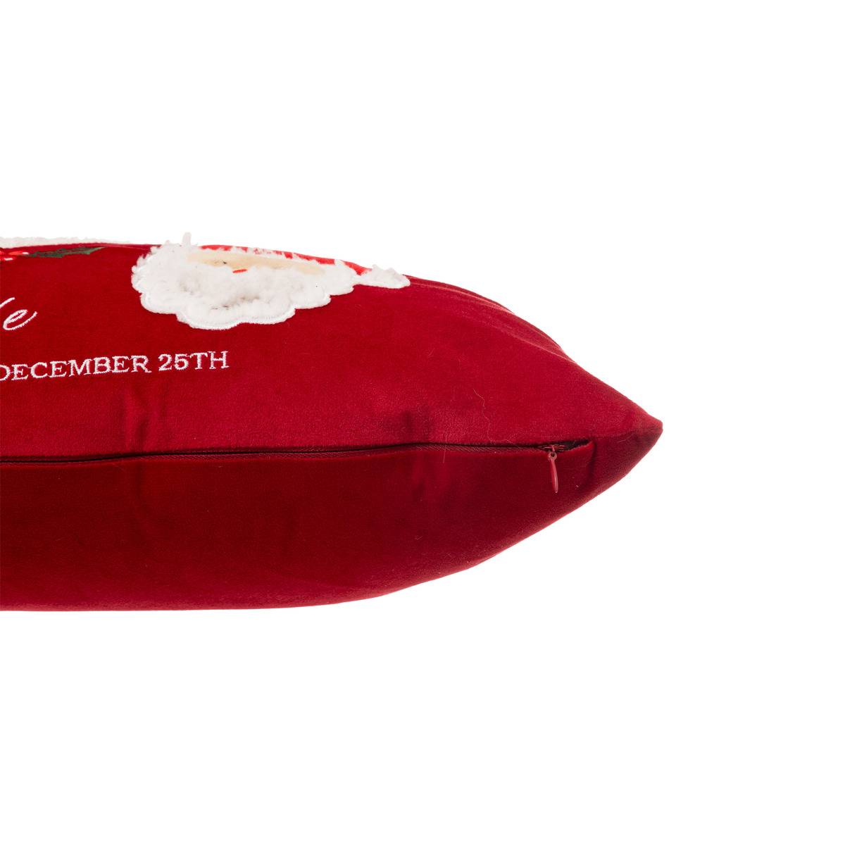 Coussin lettre Père Noël 50x30cm multicolore, ATMOSPHERA